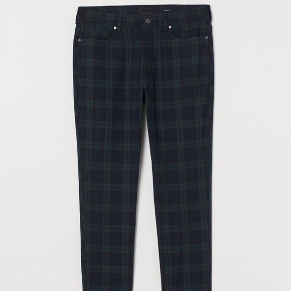 H&m skinny fit coupe moulante plaid Clearance